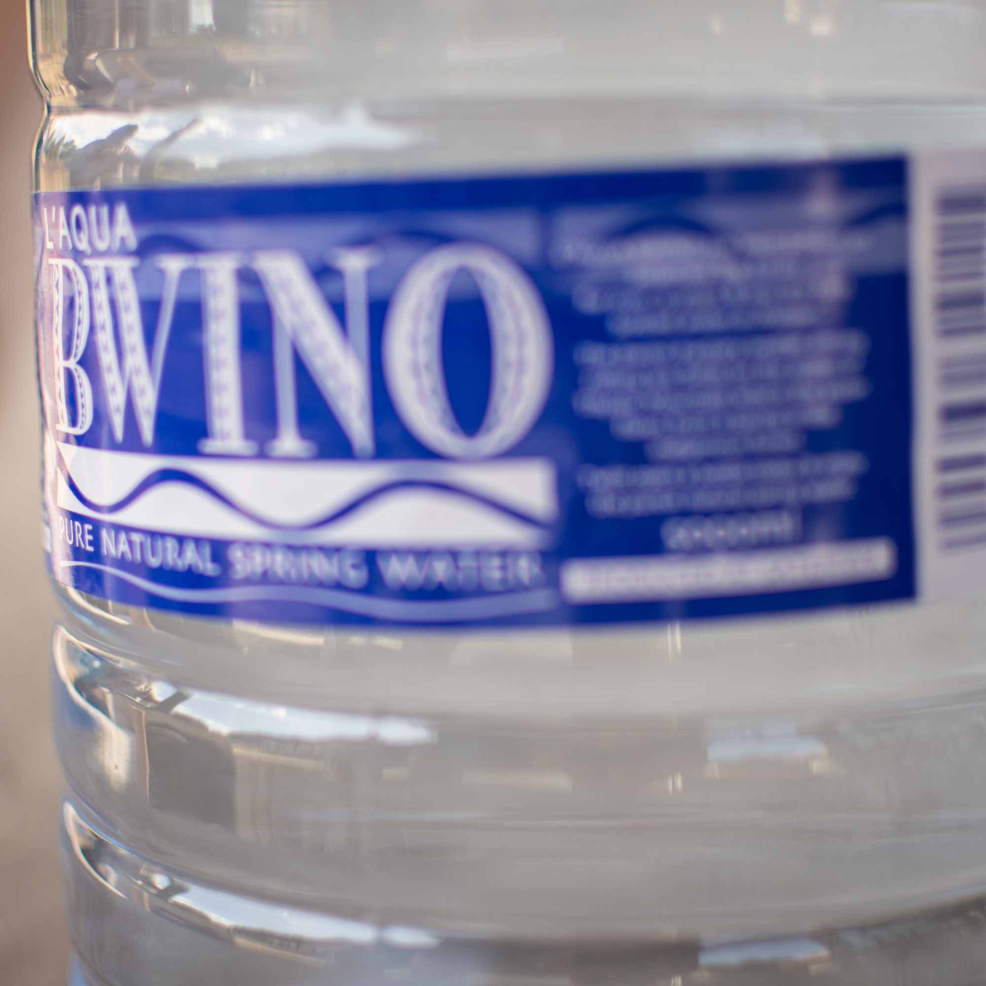 bwino water close-up